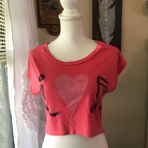 Mighty Fine pink cropped tee - Picture 2 of 8